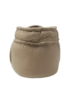 Baby-Lederlaufschuhe mit rutschfester Sohle – khaki mit Fuchsmotiv><noscript><img width=