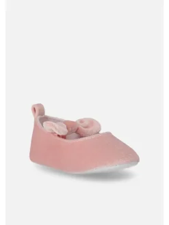 Coccodrillo Lauflernschuhe^Baby-Samt-Ballerinas in rosa
