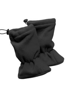 Babyschuhe Fleece-Booties in anthrazit>Hoppediz Discount