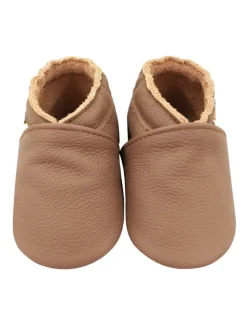 Baby-Wanderschuhe aus Leder, bequeme, rutschfeste Sohlen - hellbraun>Yalion Discount