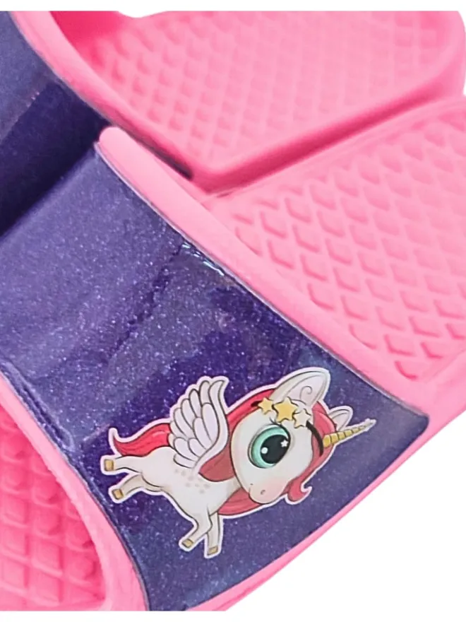 United Essentials Badeschuhe^Badelatschen Einhorn in Pink