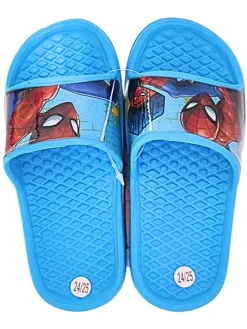 Spiderman Badeschuhe^Badelatschen Spider-Man in Hellblau