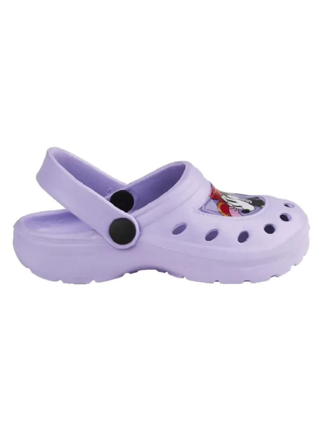 Disney Minnie Mouse Hausschuhe^Badesandalen für Kinder Rutschfeste Clogs für den Sommer in Lila