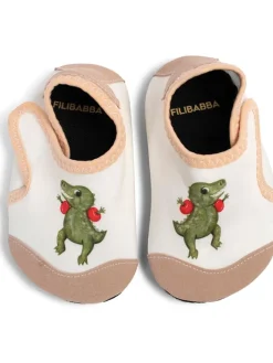 Filibabba Badeschuhe^Badeschuhe "Dino Beach" in Weiß