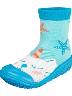Playshoes Badeschuhe|Badeschuhe^Badeschuhe "Einhornmeerkatze" in Blau