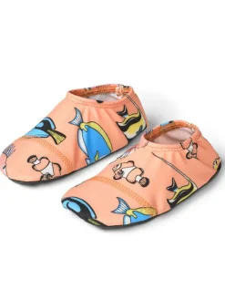 Småfolk Badeschuhe^Badeschuhe "Fisch" in Orange/ Bunt