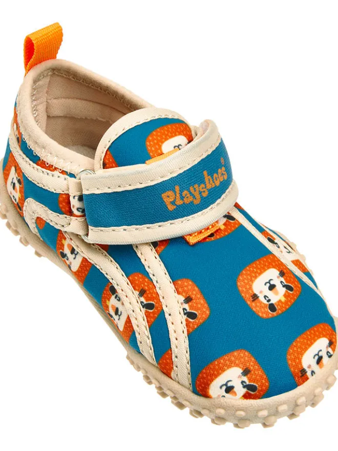 Badeschuhe in Blau/ Orange>Playshoes Clearance