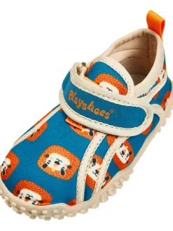Badeschuhe in Blau/ Orange><noscript><img width=
