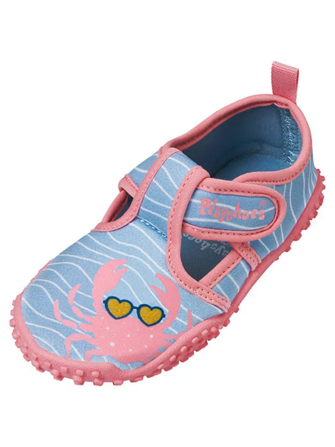 Badeschuhe in Hellblau/ Rosa>Playshoes Clearance