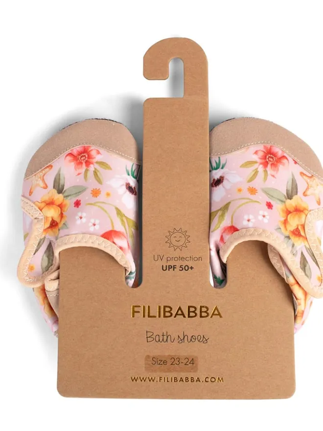 Badeschuhe "Ocean Blossom" in Rosa>Filibabba