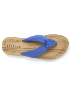 ELBSAND Sandalen·Zehensandalen^Badezehentrenner in blau