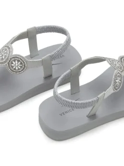 Venice Beach Sandalen·Zehensandalen^Badezehentrenner in grau