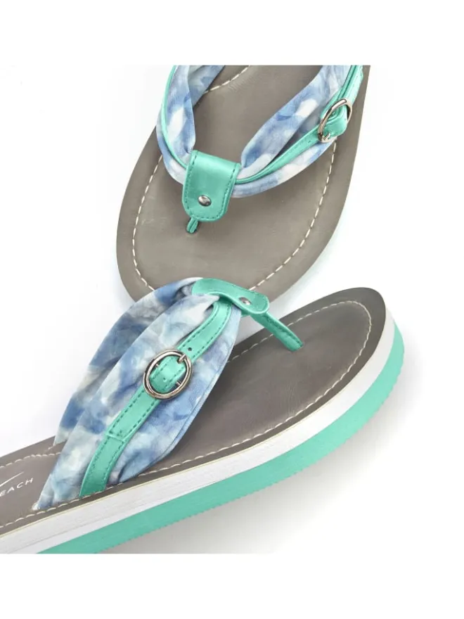 Venice Beach Sandalen·Zehensandalen^Badezehentrenner in türkis
