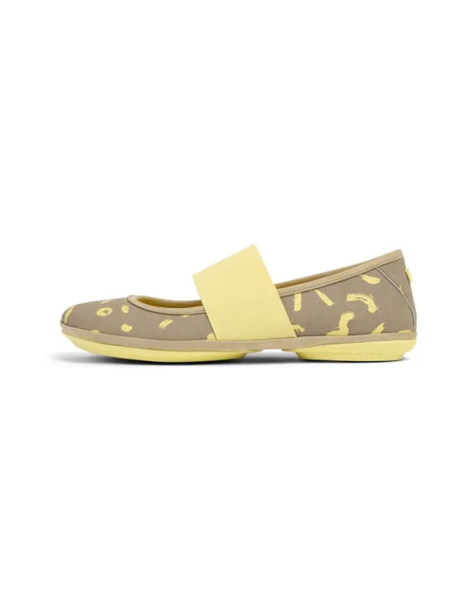 Ballerinas " Right Nina " in Beige / Gelb>Camper Hot
