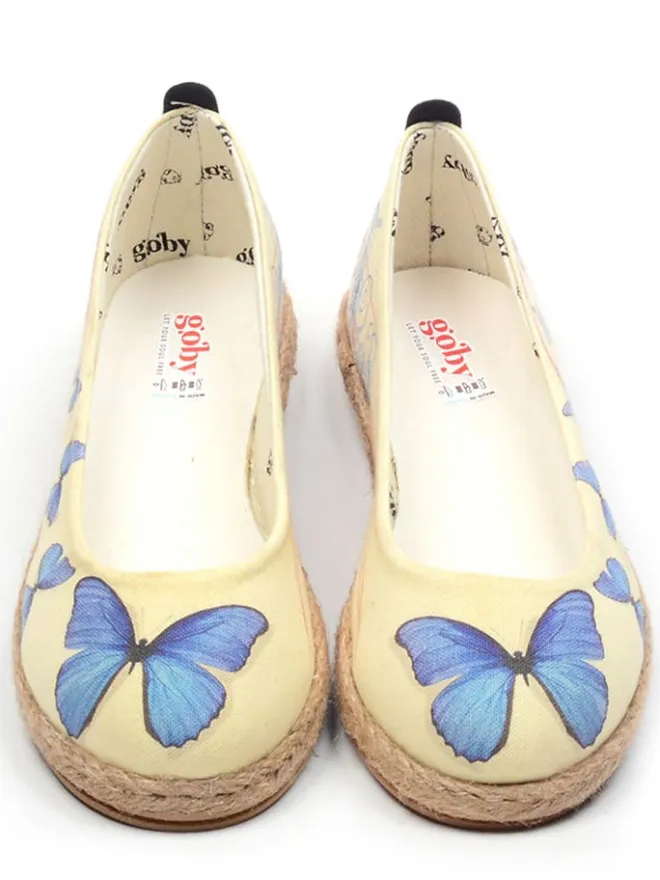 Goby Ballerinas^Ballerinas in Beige/ Blau