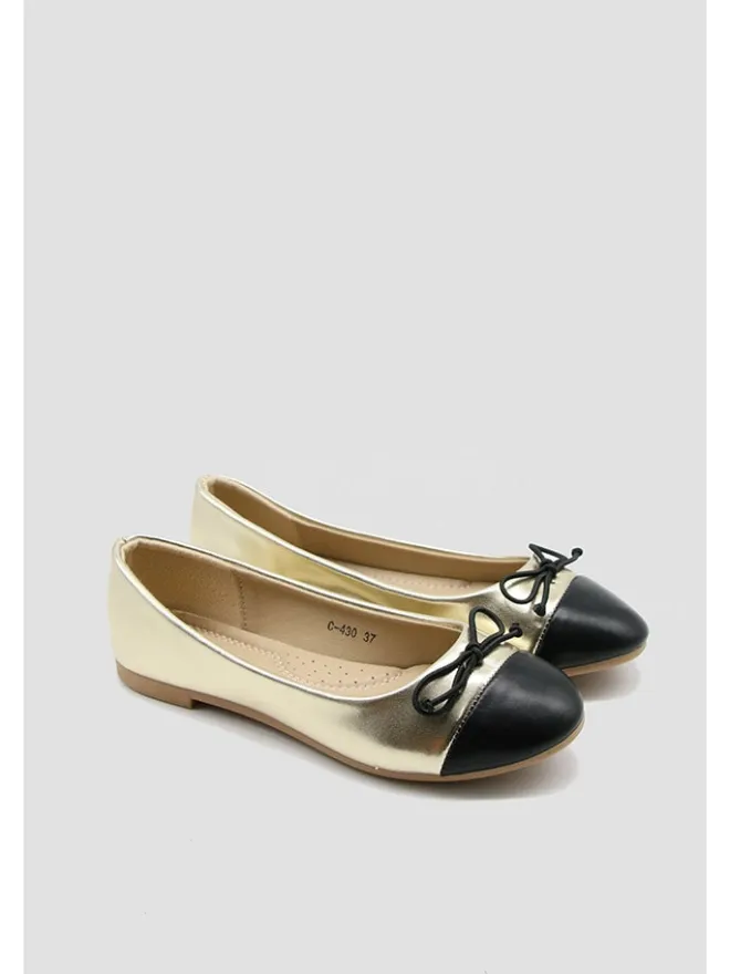 Ballerinas in Gold/ Schwarz>Bellucci Best