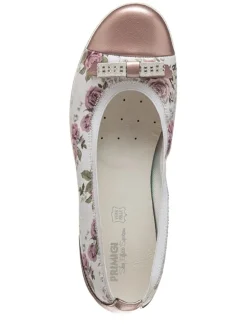 Ballerinas in Rosa/ Weiß><noscript><img width=