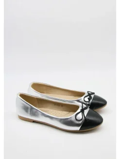 Bellucci Ballerinas^Ballerinas in Silber/ Schwarz