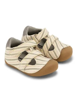 Bundgaard Sandalen^Barfuß Leder-Halbsandalen "Petit Summer" in Creme