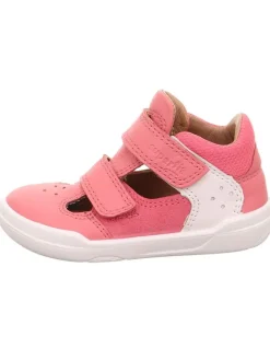 Barfuß Leder-Halbsandalen "Superfree" in Pink/ Weiß>superfit Clearance