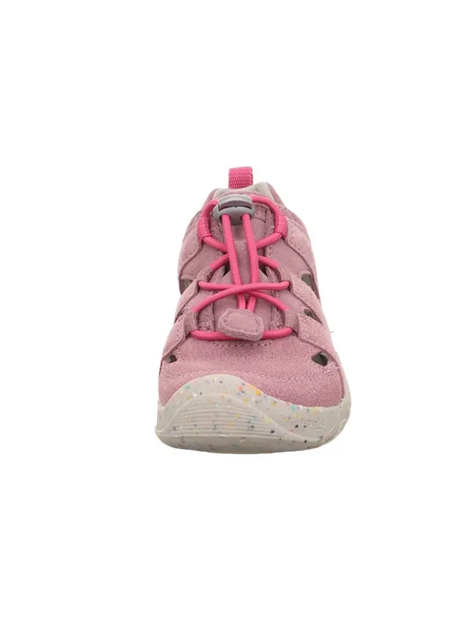 Barfuß Leder-Halbsandalen "Trace" in Rosa>superfit