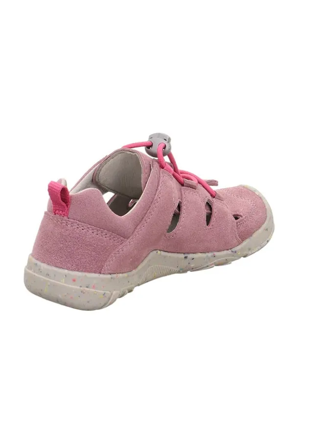Barfuß Leder-Halbsandalen "Trace" in Rosa>superfit