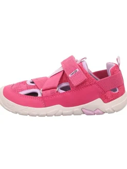 Barfuß Leder-Halbsandalen "Trace" in Pink>superfit Discount