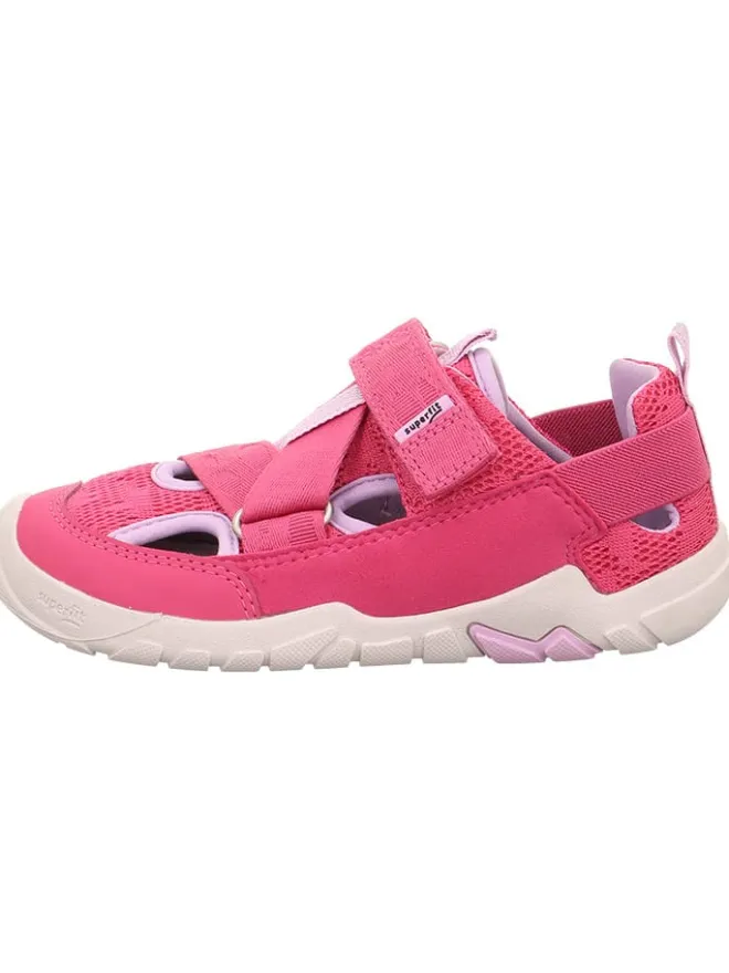 Barfuß Leder-Halbsandalen "Trace" in Pink>superfit Discount