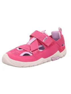 Barfuß Leder-Halbsandalen "Trace" in Pink>superfit Discount
