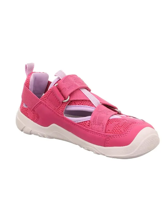 Barfuß Leder-Halbsandalen "Trace" in Pink>superfit Discount