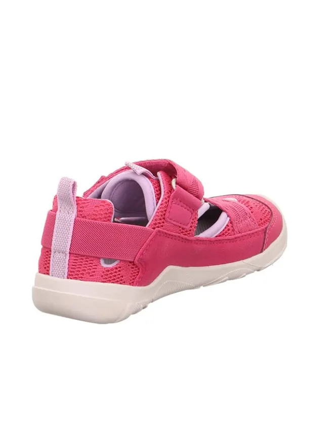 Barfuß Leder-Halbsandalen "Trace" in Pink>superfit Discount