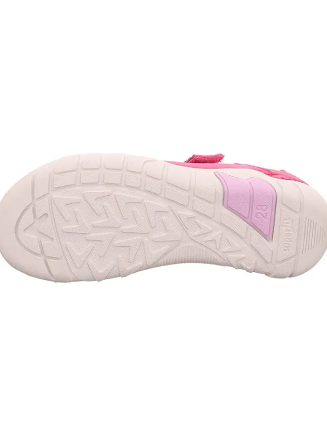 Barfuß Leder-Halbsandalen "Trace" in Pink>superfit Discount