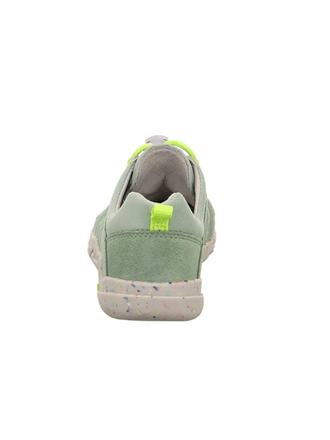 Barfuß Leder-Halbsandalen "Trace" in Grün>superfit Clearance