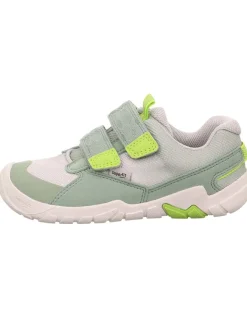 superfit Sneakers·Sneakers Low^Barfuß Leder-Sneakers "Trace" in Grün/ Weiß