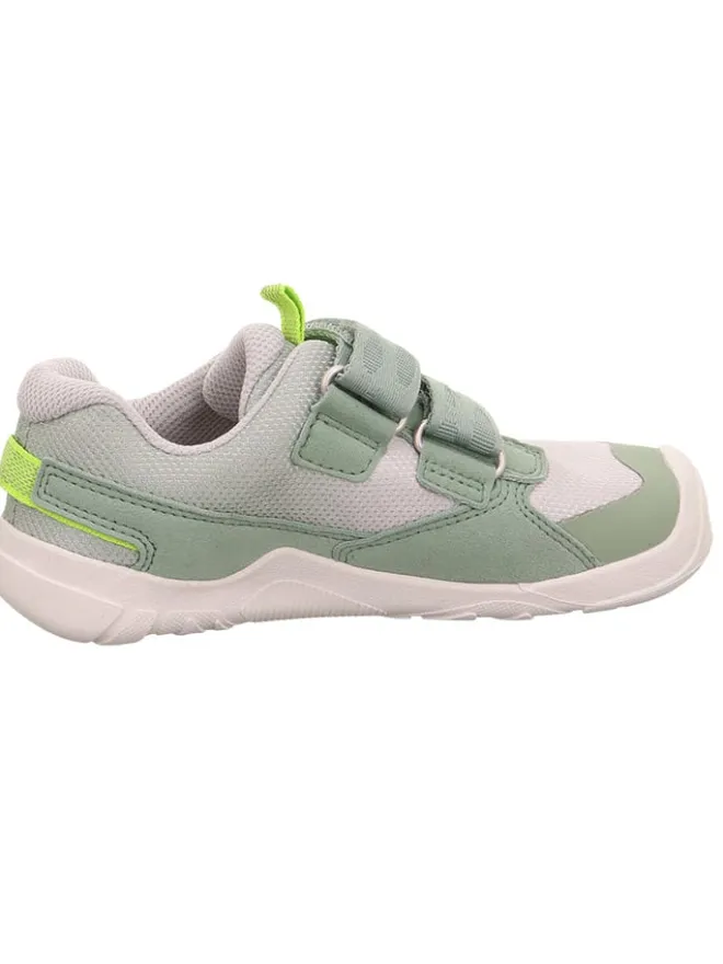 superfit Sneakers·Sneakers Low^Barfuß Leder-Sneakers "Trace" in Grün/ Weiß