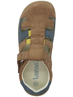 Barfuß-Halbsandalen in Hellbraun><noscript><img width=