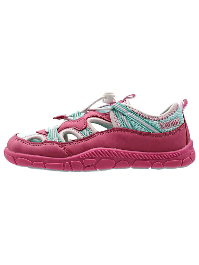 Barfuß-Halbsandalen in Pink/ Türkis>lamino Outlet