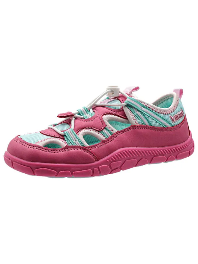 Barfuß-Halbsandalen in Pink/ Türkis>lamino Outlet