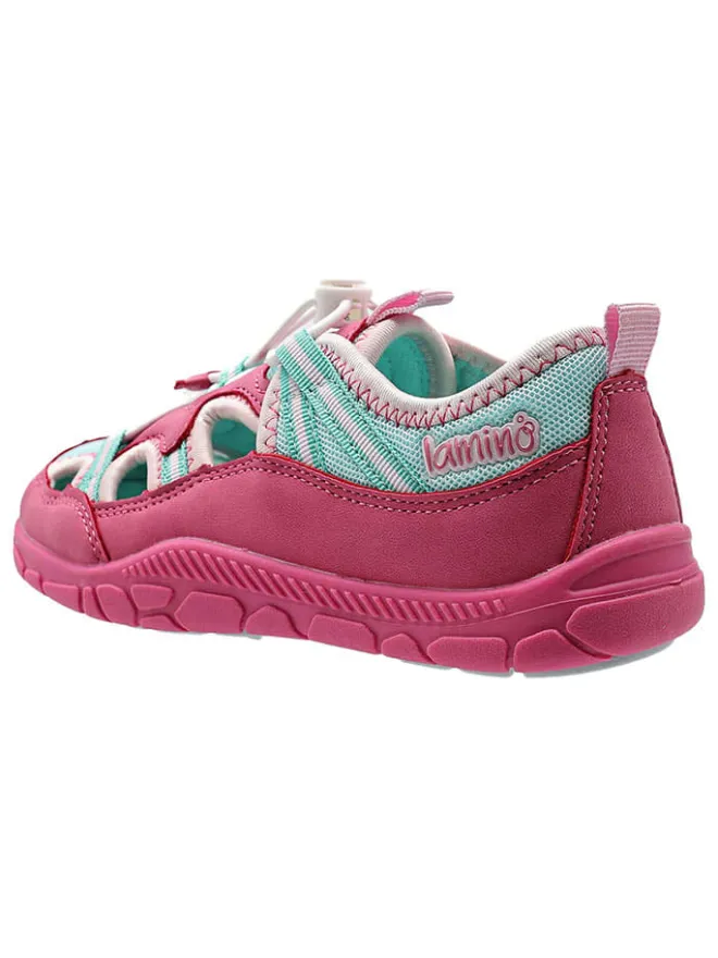 Barfuß-Halbsandalen in Pink/ Türkis>lamino Outlet