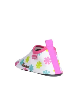 Playshoes Badeschuhe|Badeschuhe^Barfuß-Schuh DIE MAUS Blumen in Weiß/Rosa