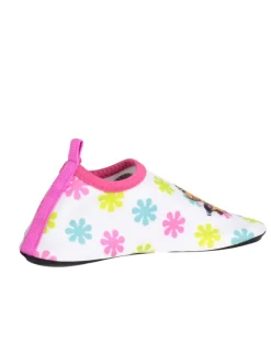 Playshoes Badeschuhe|Badeschuhe^Barfuß-Schuh DIE MAUS Blumen in Weiß/Rosa