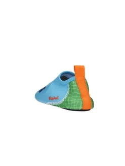 Barfuß-Schuh Dino in Blau/Grün><noscript><img width=