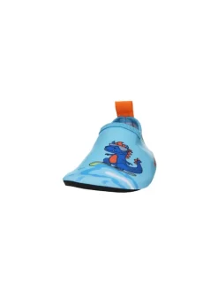 Barfuß-Schuh Dino in Blau/Grün><noscript><img width=
