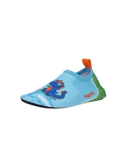 Barfuß-Schuh Dino in Blau/Grün><noscript><img width=