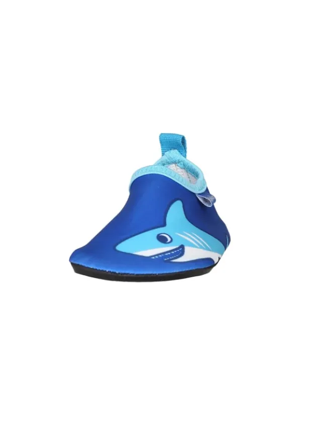 Playshoes Badeschuhe|Badeschuhe^Barfuß-Schuh Hai in Blau