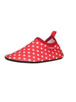 Barfuß-Schuh Punkte in Rot><noscript><img width=
