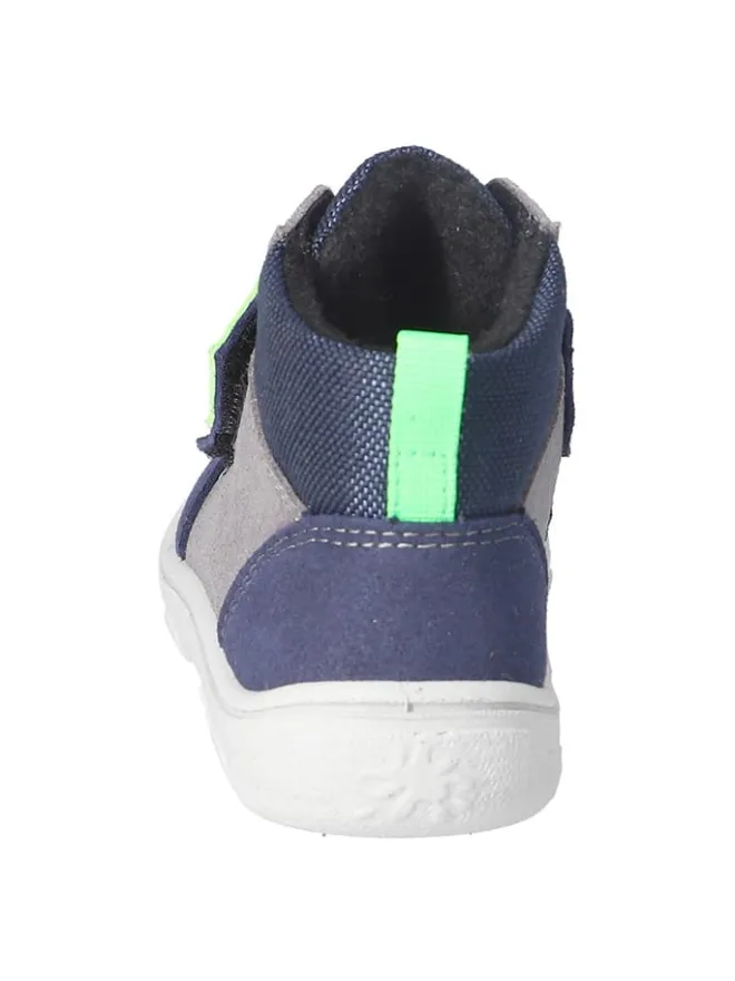 Ricosta Sneakers·Sneakers High^Barfußschuhe "Jelke-S" in Dunkelblau/ Grau