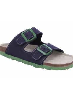 Bio-Pantolette in blau><noscript><img width=
