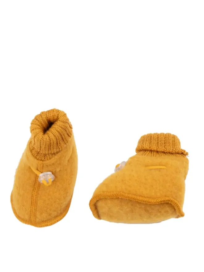 Joha Krabbelschuhe^Booties Krabbelschuhe Merino-Wolle in gelb