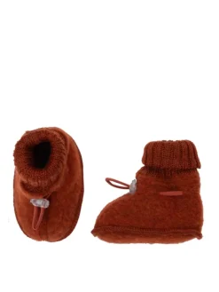 Booties Krabbelschuhe Merinowolle in rost>Joha Online
